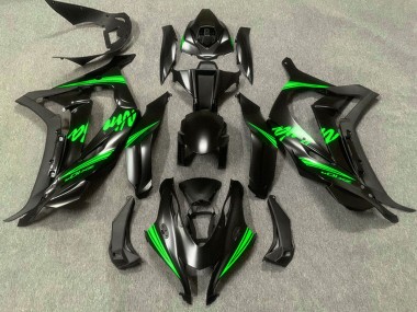 Carenados Moto Kawasaki ZX10R 2016-2020 - Negro Mate Verde Ninja