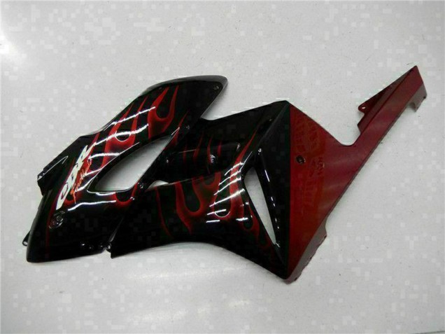 Carenados Moto Honda CBR1000RR 2004-2005 - Negro Brillante Rojo Llama