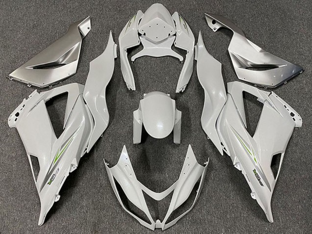 Carenados Moto Kawasaki ZX6R 2013-2018 - Blanco Perla Verde