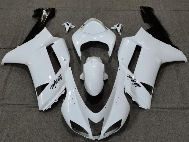 Carenados Moto Kawasaki ZX6R 2007-2008 - Plain Blanco Gloss