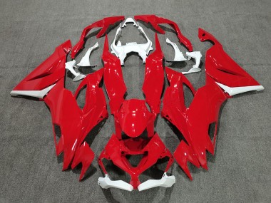 Carenados Moto Kawasaki ZX6R 2019-2022 - Blanco Rojo