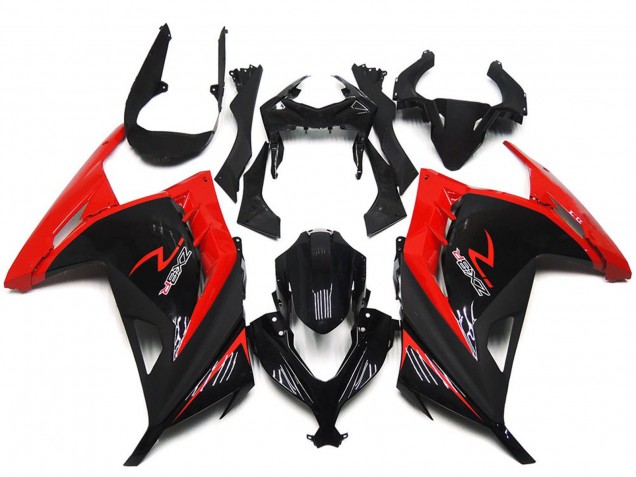 Carenados Moto Kawasaki Ninja 300 2013-2017 - Rojo Negro Brillante