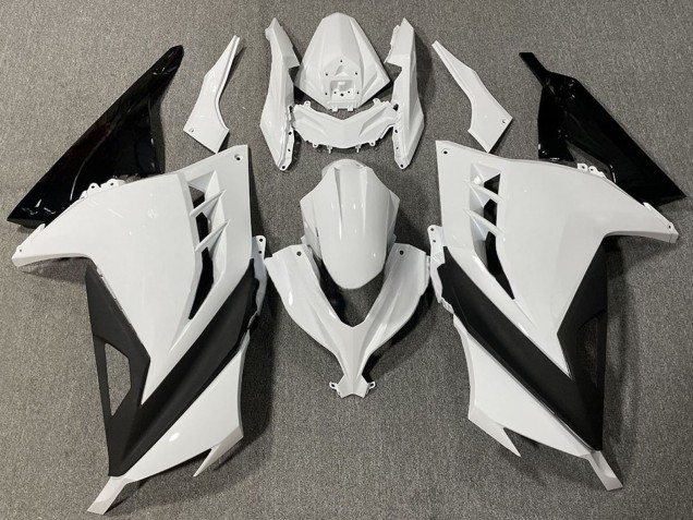 Carenados Moto Kawasaki Ninja 300 2013-2017 - Blanco Negro