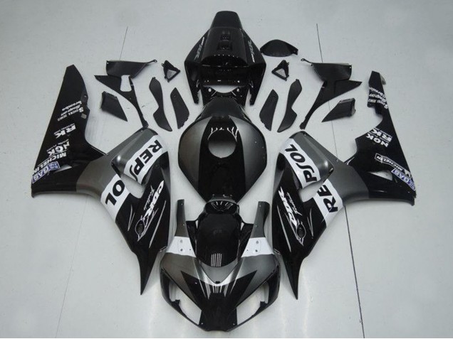 Carenados Moto Honda CBR1000RR 2004-2005 - Gris Blanco Negro Brillante Repsol