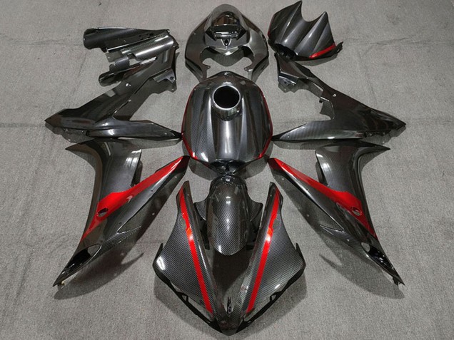 Carenados Moto Yamaha R1 2004-2006 - FibraCarbono Estilo Rojo