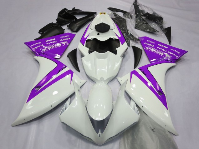 Carenados Moto Yamaha R1 2012-2014 - Blanco Púrpura