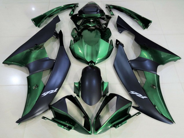 Carenados Moto Yamaha R6 2008-2016 - Verde Negro Mate