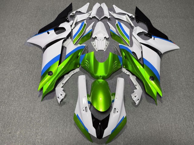 Carenados Moto Yamaha R6 2017-2025 - Blanco Azul Verde
