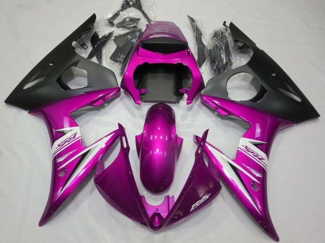 Carenados Moto Yamaha R6 2003-2004 - Rosa Blanco Negro Mate