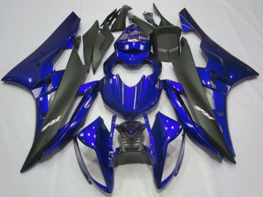 Carenados Moto Yamaha R6 2006-2007 - Azul Negro Mate