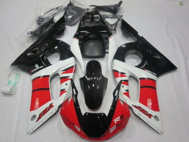 Carenados Moto Yamaha R6 1998-2002 - Blanco Rojo Negro Brillante