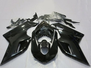 Carenados Moto Ducati 848 1098 1198 2007-2014 - Negro Brillante