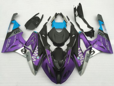 Carenados Moto BMW S1000RR 2017-2018 - Plata Púrpura Azul Negro Mate