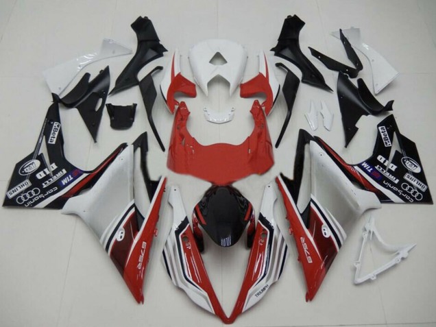 Carenados Moto Triumph Daytona 675 2013-2016 - Blanco Rojo Plata Negro Brillante