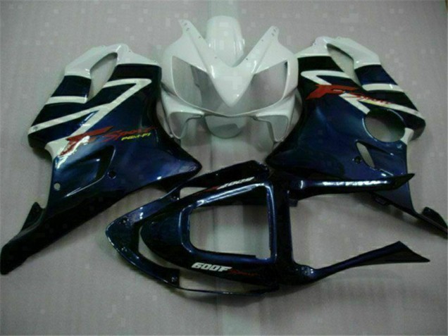 Carenados Moto Honda CBR600 F4i 2001-2003 - Blanco Azul Negro Raya