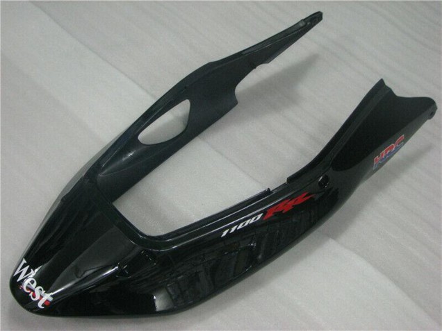 Carenados Moto Honda CBR1100XX Blackbird 1996-2007 - Negro Brillante Blanco West