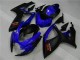 Carenados Moto Suzuki GSXR 600/750 2006-2007 - Azul Negro Mate Rojo