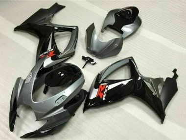 Carenados Moto Suzuki GSXR 600/750 2006-2007 - Plata Gris Negro Brillante Rojo
