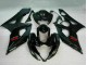 Carenado Moto Suzuki GSXR 1000 2005-2006 - Negro Brillante Negro Mate Rojo