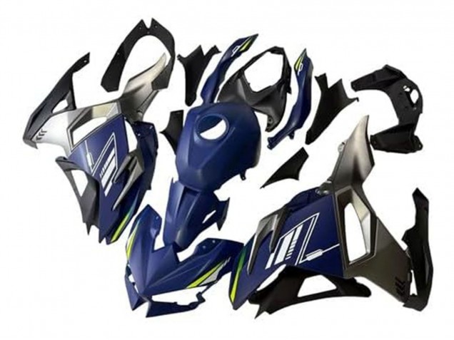 Carenados Moto Kawasaki Ninja 500 EX500R 2024-2026 - Azul Blanco Amarillo Plata Negro