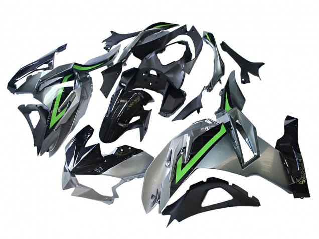 Carenados Moto Kawasaki Ninja 500 EX500R 2024-2026 - Gris Verde Negro