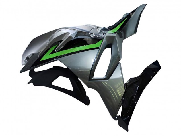 Carenados Moto Kawasaki Ninja 500 EX500R 2024-2026 - Gris Verde Negro