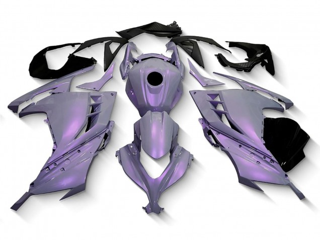 Carenados Moto Kawasaki EX300 2013-2024 - Camaleón Gris Dazz Púrpura Perla