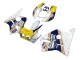Carenados Moto Honda CBR400RR NC23 1987-1989 - Blanco Amarillo Azul Rothmans