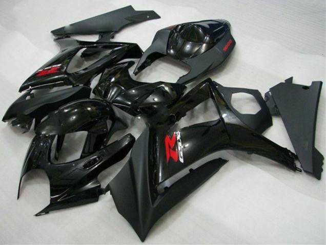 Carenados Moto Suzuki GSXR 1000 2007-2008 - Negro Brillante Negro Mate Rojo