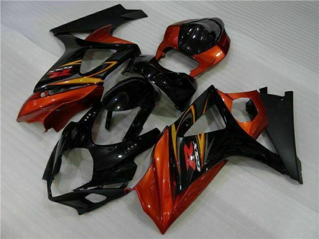 Carenados Moto Suzuki GSXR 1000 2007-2008 - Negro Naranja
