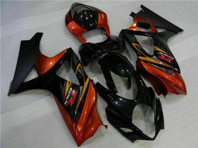 Carenados Moto Suzuki GSXR 1000 2007-2008 - Negro Naranja