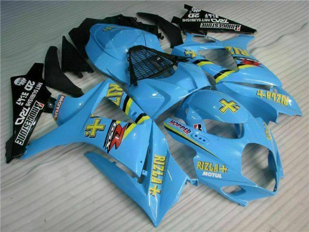 Kits Carenado Moto Suzuki GSXR 1000 2007-2008 - Azul Oro Negro Rizla