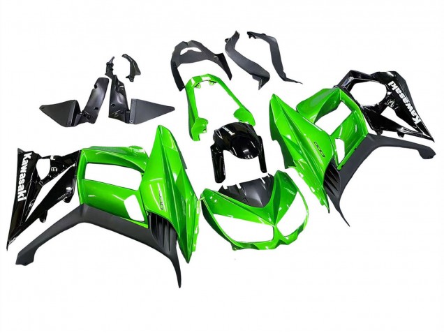 Carenados Moto Kawasaki Z1000SX 2010-2016 - Negro Brillante Negro Mate Verde