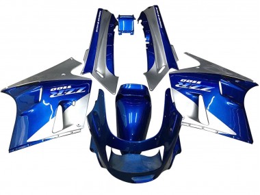 Carenados Moto Kawasaki ZZR1100 1990-1992 - Azul Blanco Gris