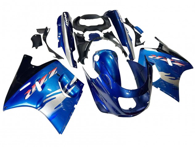 Carenados Moto Kawasaki ZZR1100 1993-2003 - Azul Plata Negro