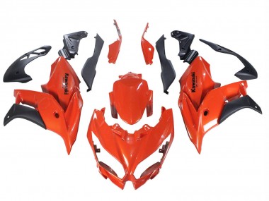Carenados Moto Kawasaki Versys 650 2015-2021 - Rojo Negro Mate