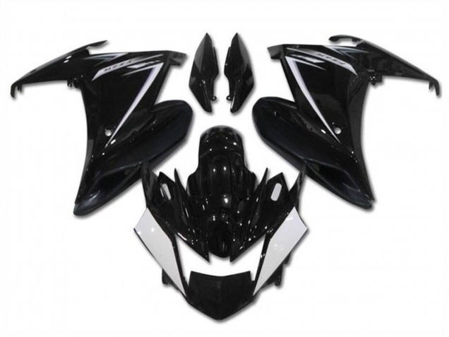 Carenados Moto Yamaha FZ6R 2009-2015 - Negro Brillante Blanco