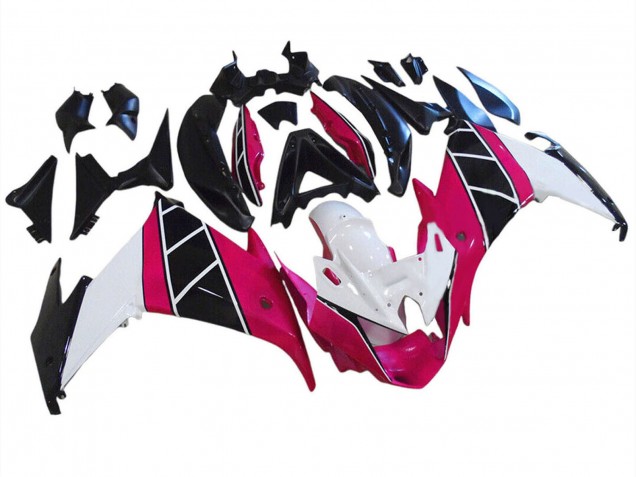 Carenados Moto Yamaha FZ6R 2009-2015 - Raspberry Blanco Negro