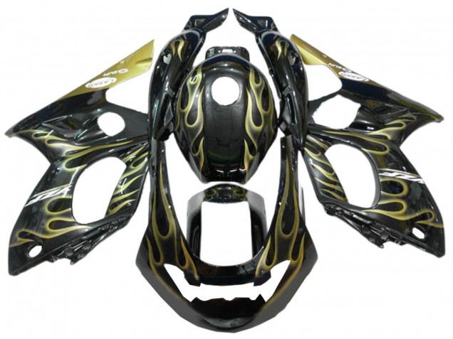Carenados Moto Yamaha YZF600R Thundercat 1996-2007 - Negro Oro Llama