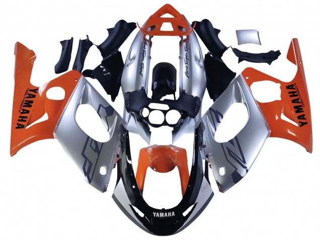 Carenados Moto Yamaha YZF600R Thundercat 1996-2007 - Naranja Gris Negro Brillante