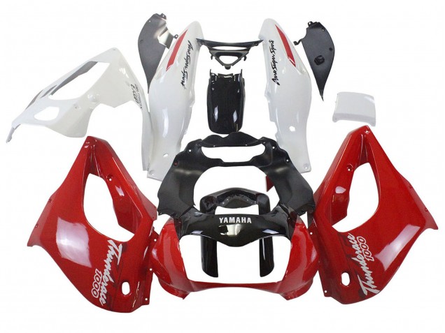 Carenados Moto Yamaha YZF 1000R Thunderace 1997-2007 - Rojo Negro Blanco Thunderace