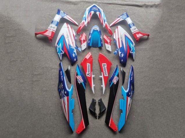 Carenados Moto Yamaha TMAX560 2019-2021 - Azul Claro Rojo Negro