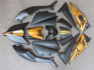 Carenados Moto Yamaha TMAX530 2012-2014 - Negro Mate Oro