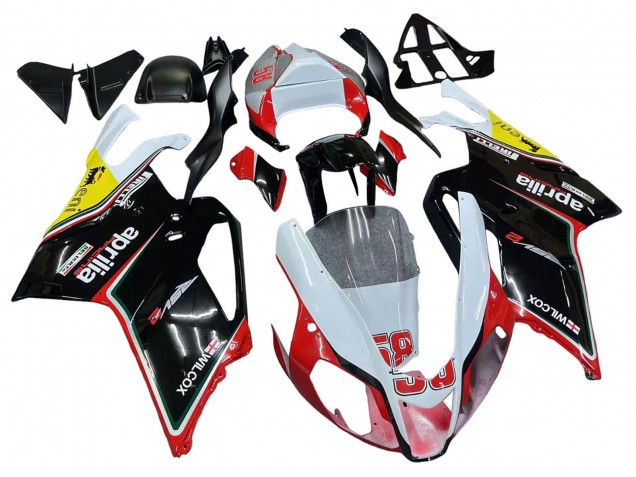 Carenados Moto Aprilia RSV1000 2003-2006 - Blanco Rojo Negro Amarillo 58