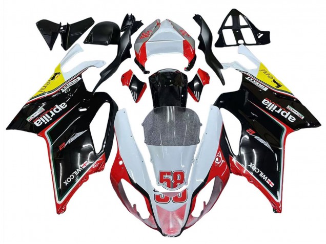 Carenados Moto Aprilia RSV1000 2003-2006 - Blanco Rojo Negro Amarillo 58