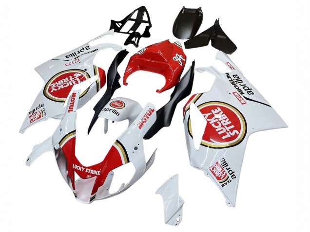 Carenados Moto Aprilia RSV1000 2003-2006 - Blanco Rojo Lucky Strike Motul 34