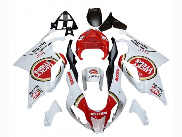 Carenados Moto Aprilia RSV1000 2003-2006 - Blanco Rojo Lucky Strike Motul 34