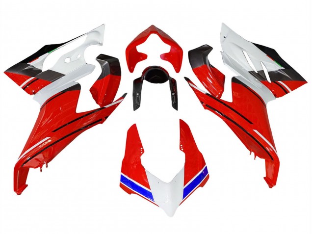 Carenados Moto Ducati Panigale V2 2020-2024 - Blanco Rojo Azul Negro Brillante