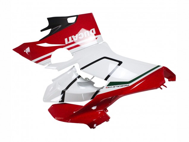 Carenados Moto Ducati Panigale V4 V4S 2018-2019 - Blanco Rojo Negro Mate