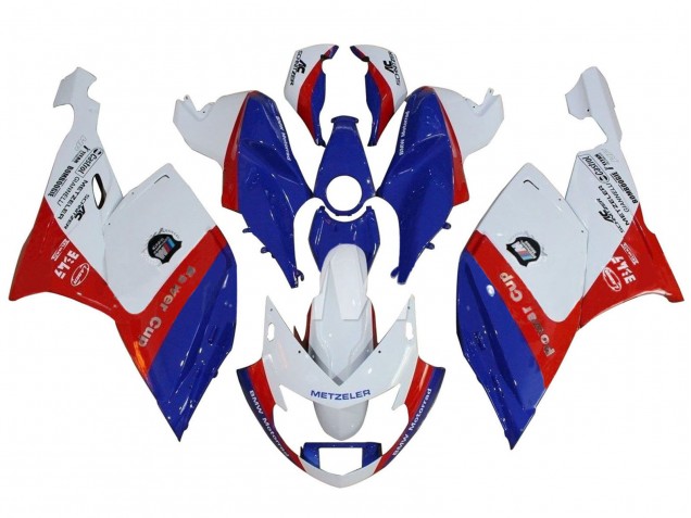 Carenados ABS BMW K1200S 2005-2010 - Blanco Rojo Azul